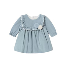 Load image into Gallery viewer, Blue Corduroy Dress for Baby