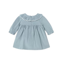 Load image into Gallery viewer, Blue Corduroy Dress for Baby