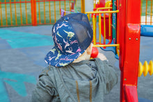 Load image into Gallery viewer, Flat Brim Trucker Hat - Dinosaur Print