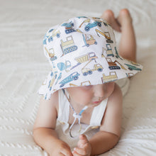 Load image into Gallery viewer, Construction Trucks Bucket Hat UPF 50+ Baby & Toddler
