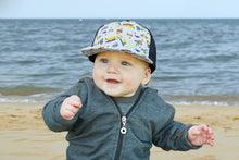 Load image into Gallery viewer, Flat Brim Trucker Hat - Construction Print