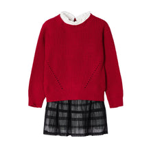 Load image into Gallery viewer, Sweater Dress with Tulle Skirt for Toddler