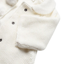 Load image into Gallery viewer, Faux Fur Lined Knitted Coat for Baby
