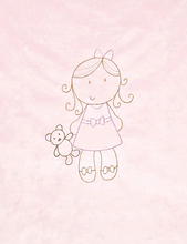 Load image into Gallery viewer, Doll Embroidered Blanket for Stroller