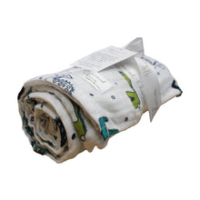 Load image into Gallery viewer, Newborn, Stroller, or Breastfeeding Swaddle Blanket in Dinosaur Print