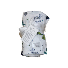 Load image into Gallery viewer, Newborn, Stroller, or Breastfeeding Swaddle Blanket in Dinosaur Print