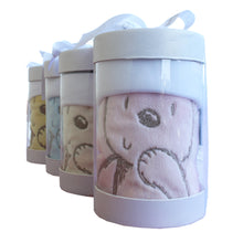 Load image into Gallery viewer, Security Blanket with Beanie | Bear Embroidered