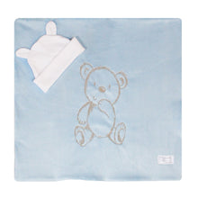 Load image into Gallery viewer, Security Blanket with Beanie | Bear Embroidered