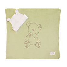 Load image into Gallery viewer, Security Blanket with Beanie | Bear Embroidered