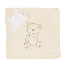 Load image into Gallery viewer, Security Blanket with Beanie | Bear Embroidered
