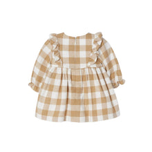 Load image into Gallery viewer, Gingham Dress in Brown for Baby