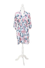 Load image into Gallery viewer, Ladies Kimono Robe in Floral Lilac Print