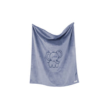 Load image into Gallery viewer, Elephant Embroidered Baby Blanket for Newborn