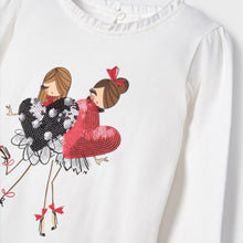 Load image into Gallery viewer, Long Sleeve T-Shirt with Sequin Heart for Toddler
