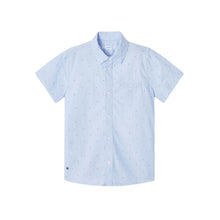 Load image into Gallery viewer, Short Sleeve Button Up in Blue for Toddler