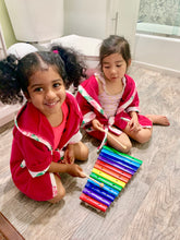 Load image into Gallery viewer, Bath, Beach or Pool Robe in Pink Passion with Rose Trim