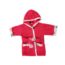 Load image into Gallery viewer, Bath, Beach or Pool Robe in Pink Passion with Rose Trim
