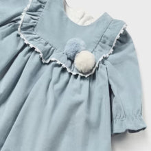 Load image into Gallery viewer, Blue Corduroy Dress for Baby
