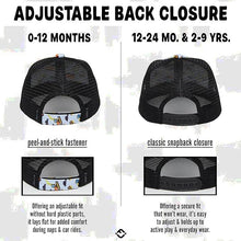 Load image into Gallery viewer, Flat Brim Trucker Hat - Construction Print
