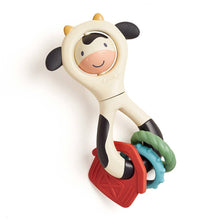 Load image into Gallery viewer, Cow Spinner, Teether and Rattle in One
