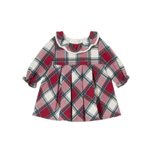 Load image into Gallery viewer, Plaid long sleeve dress for baby
