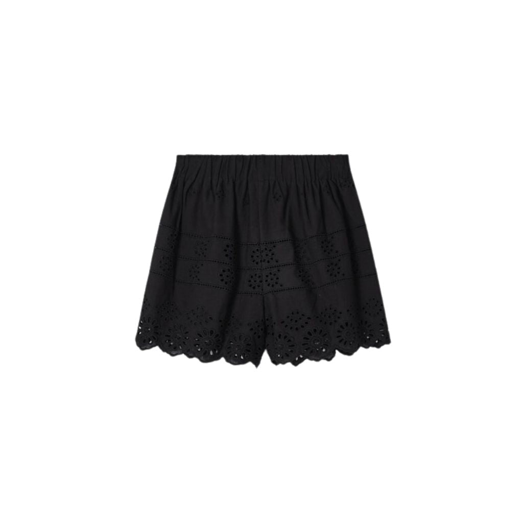 Lined Eyelet Shorts with Elastic Waist for Toddler