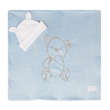 Load image into Gallery viewer, Security Blanket with Beanie | Bear Embroidered
