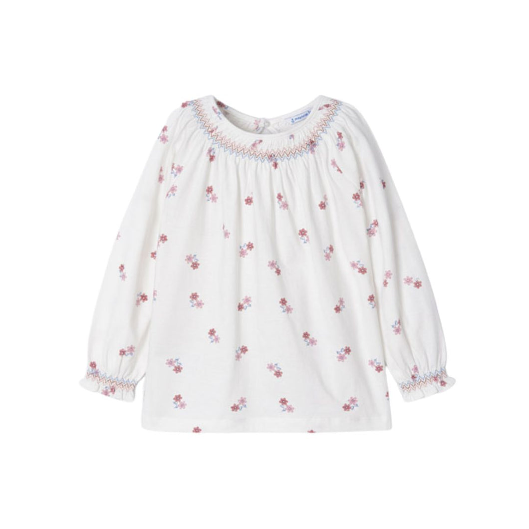 Long Sleeve Shirt with Floral Print for Toddler