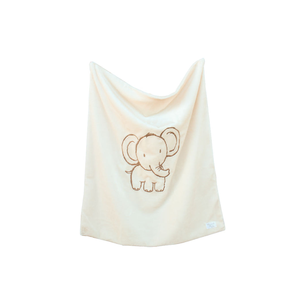 Baby Blanket | Elephant Embroidered