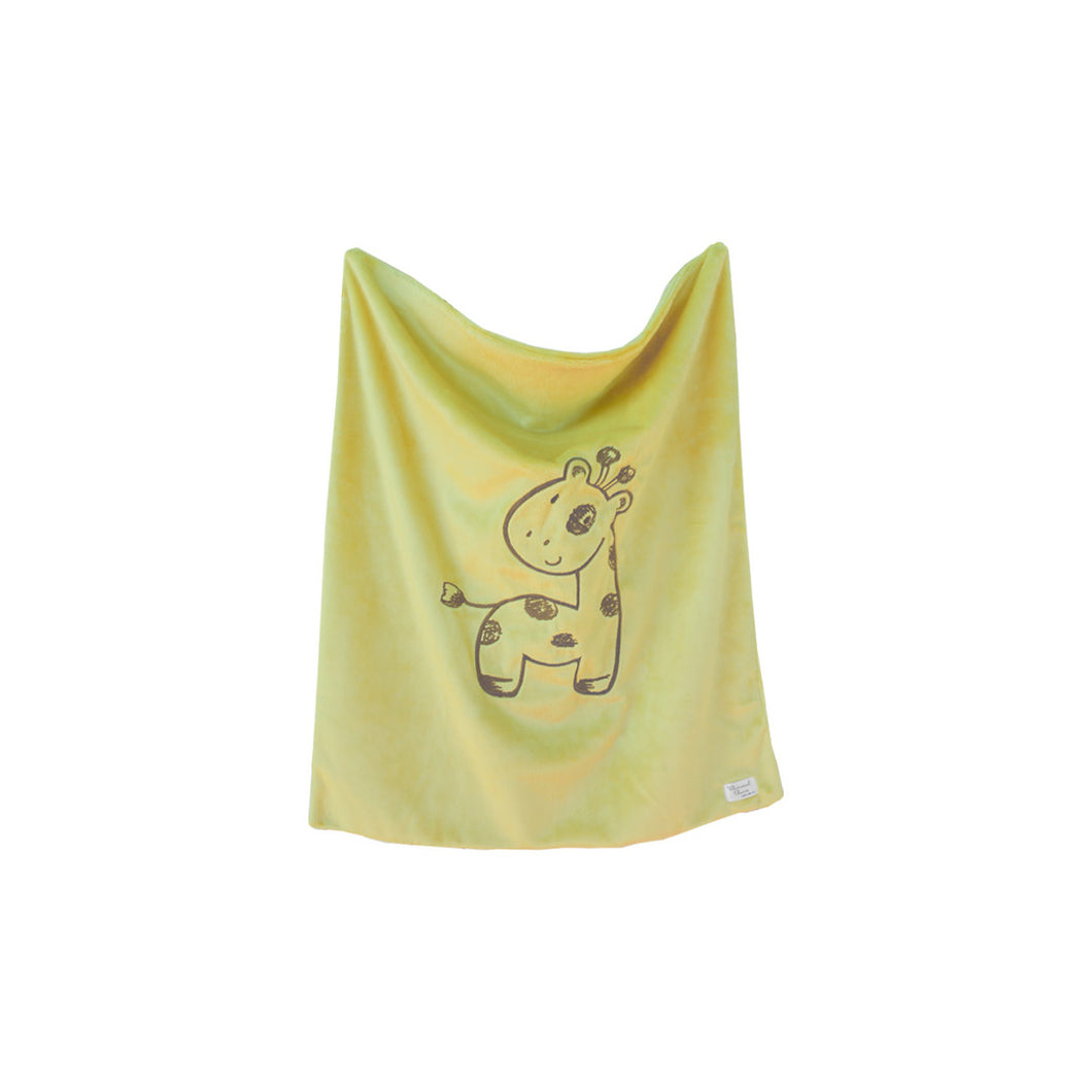 Baby Blanket | Giraffe Embroidered