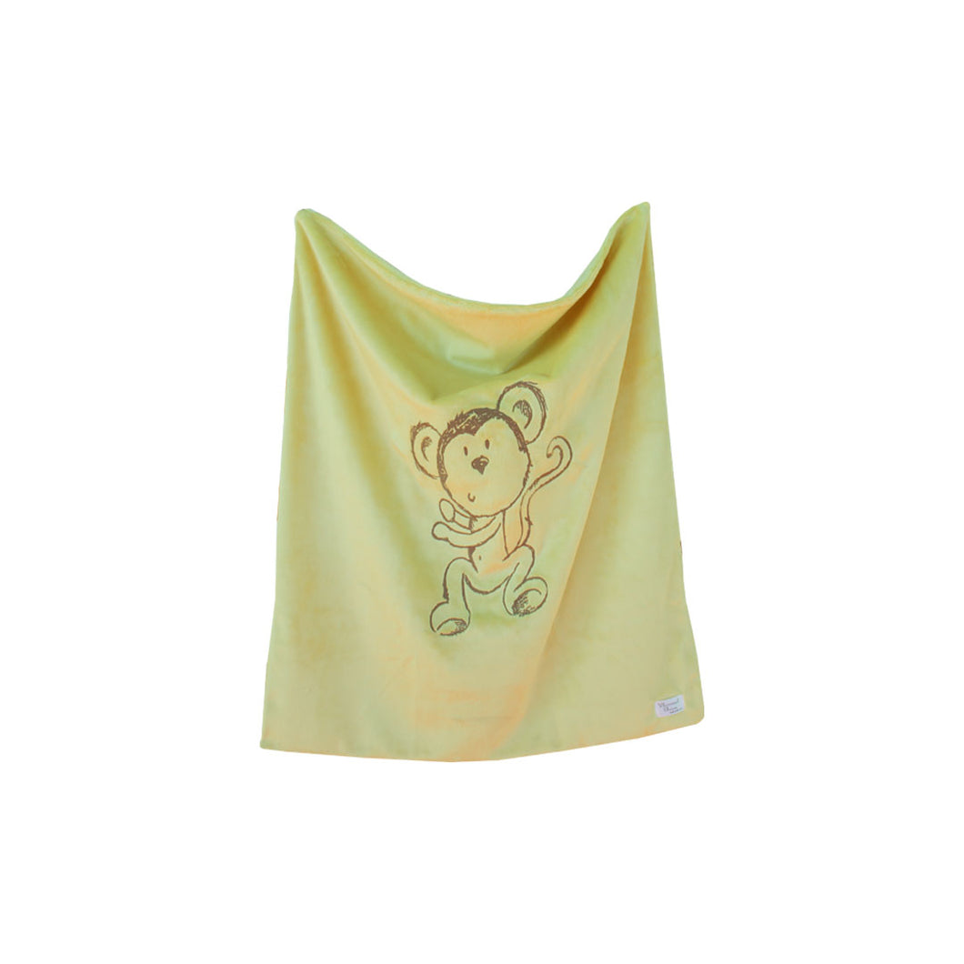 Baby Blanket | Monkey Embroidered